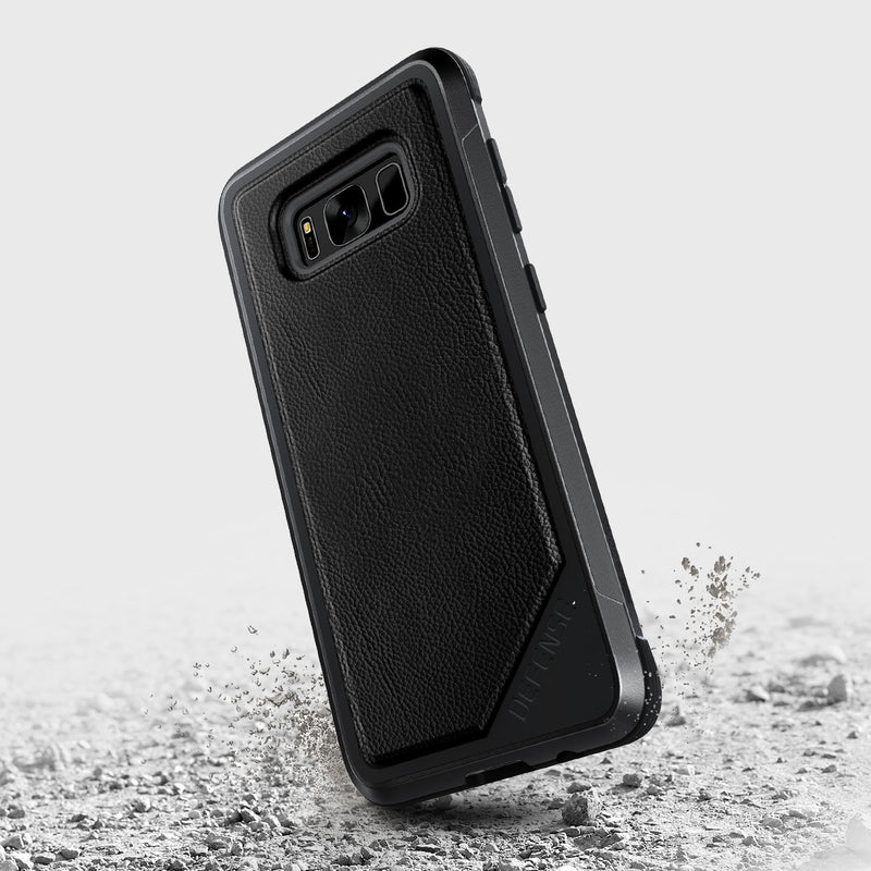 Samsung Galaxy S8 Case Raptic Lux Black Leather