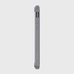 The back view of a Raptic Tactical protective iPhone 11 Pro Max case with a shock-absorbing rubber exterior.