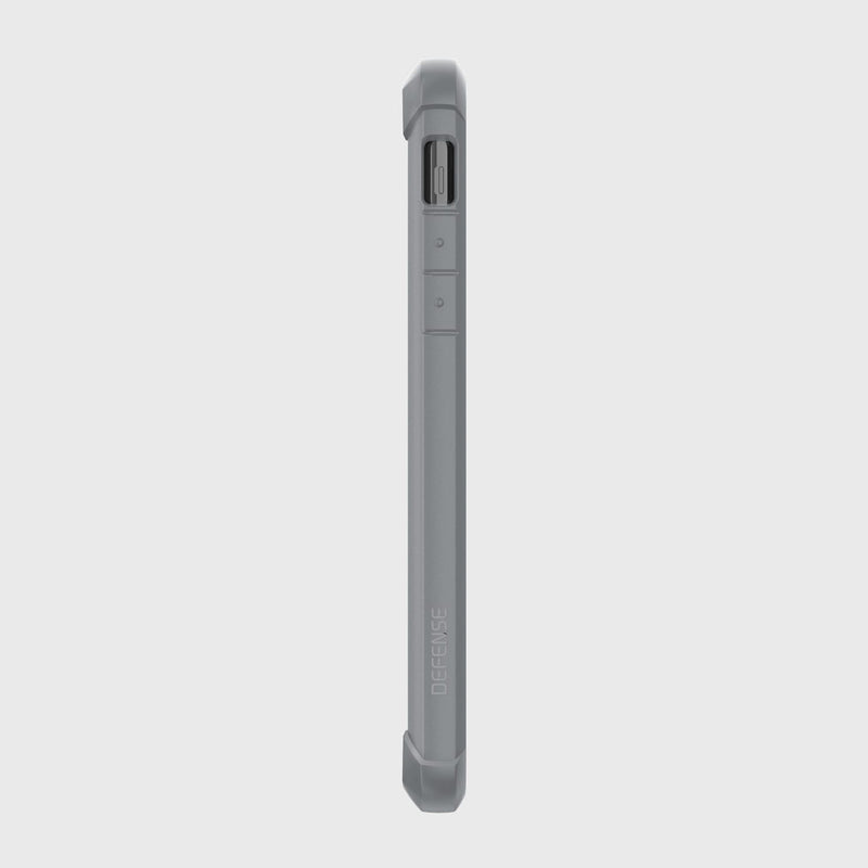 The back view of a Raptic Tactical protective iPhone 11 Pro Max case with a shock-absorbing rubber exterior.
