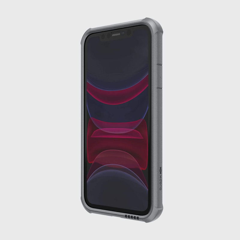 The Raptic TACTICAL protective iPhone 11 Pro Max case is displayed on a white background. The case features a shock-absorbing rubber exterior and meets the Military Standard MIL-STD-810G.