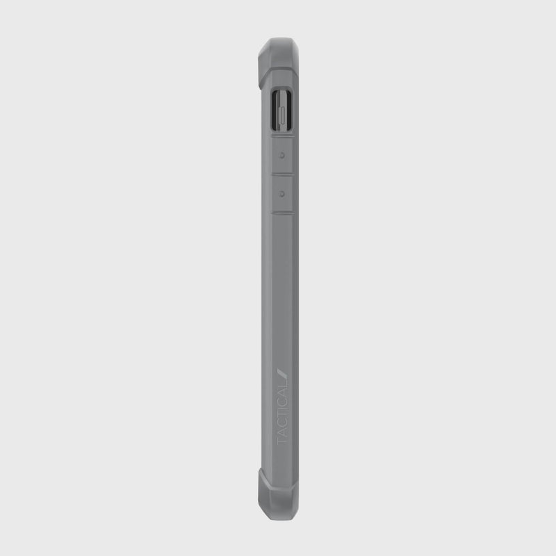The back view of a Raptic Tactical protective iPhone 11 Pro Max case on a white background.