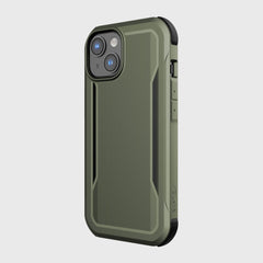The iPhone 14 Case - Fort Built for MagSafe in olive green, offering military-grade drop protection and MagSafe compatibility by Raptic.