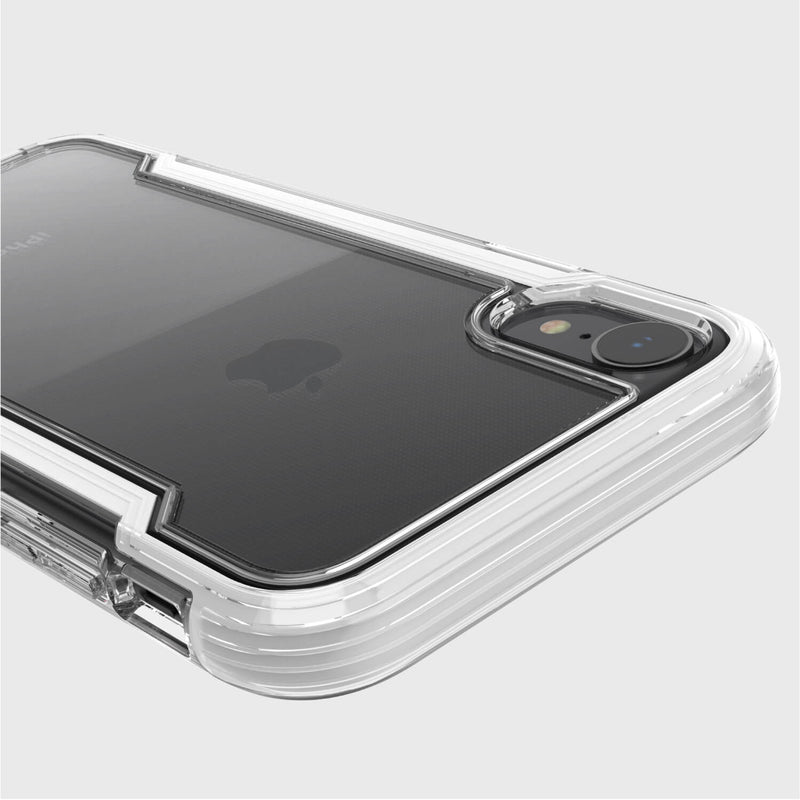 The back view of a Raptic iPhone XR Case - CLEAR.