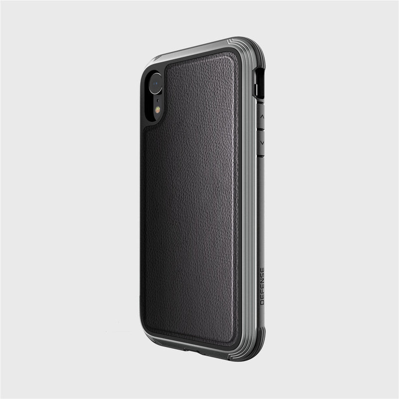 The Raptic iPhone XR Case - LUX boasts a textured back and sturdy edges crafted from impact-resistant polycarbonate, complemented by bubble-patterned rubber for enhanced grip. Button covers provide easy access while protecting your device.
