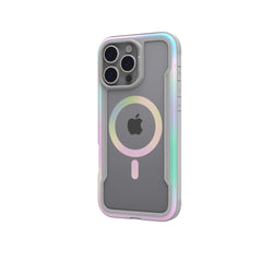 The Raptic iPhone 16 Series Case - Shield 2.0 is a lightweight protective smartphone case designed exclusively for the iPhone 16 Pro Max. It features a transparent cover with a circular magnetic ring design, making it MagSafe Ready.