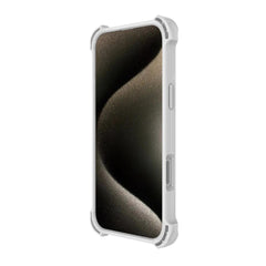 The Raptic iPhone 16 Shield Impact Case - Dual Impact offers drop protection with a rugged white exterior. It is MagSafe compatible and features a sleek black and gold abstract design on its back.