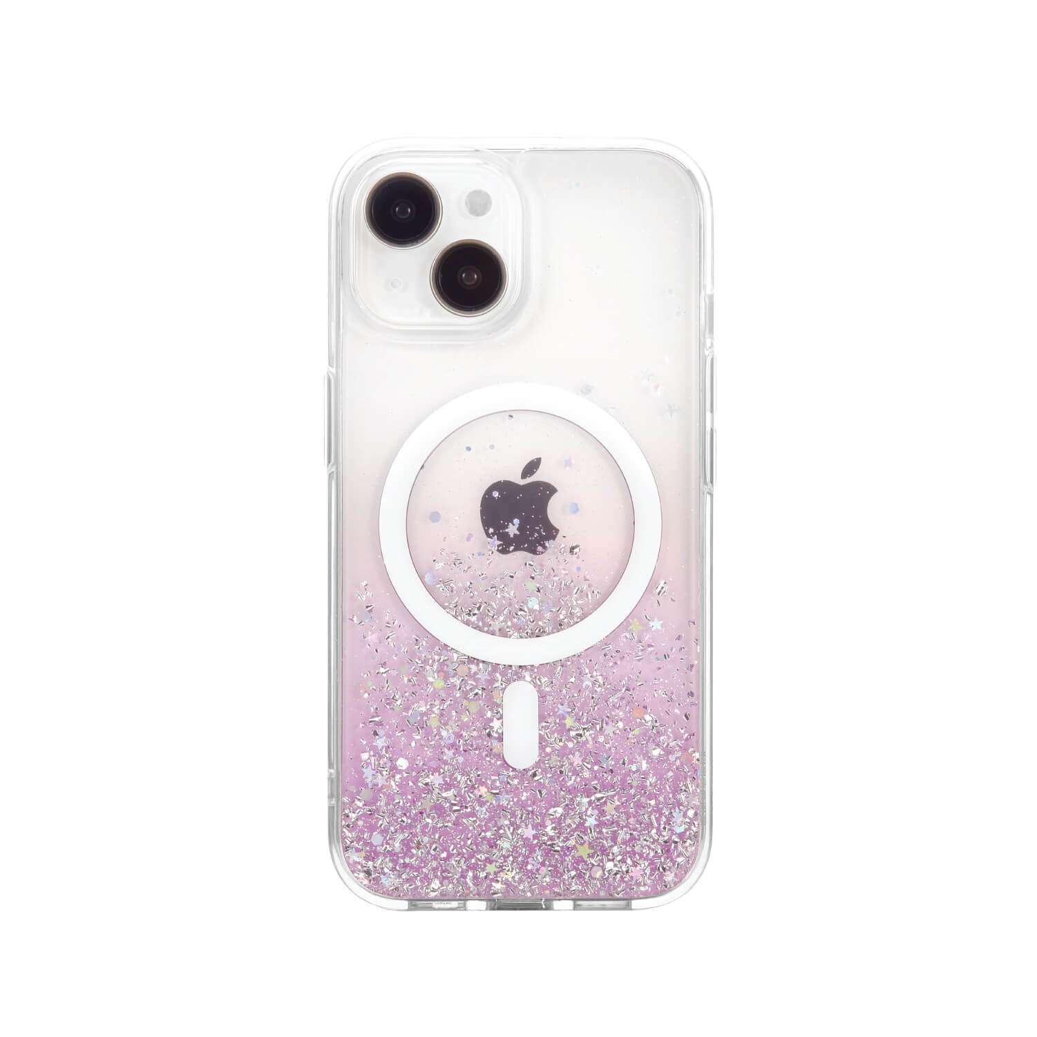 A pink glitter iPhone 15 Starburst Glitter MagSafe case - Bryten by Raptic for the iPhone 11 Pro.