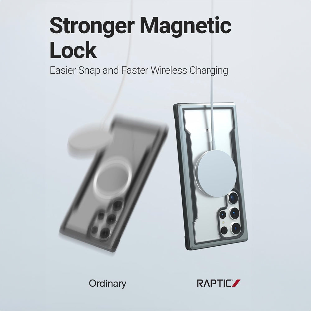 Upgrade your Samsung Galaxy S10e with a Raptic SHIELD case that ensures enhanced security. Compatible with magnetic accessories, this Samsung Galaxy S24 Ultra MagSafe Case - SHIELD offers military-grade drop protection for added peace of mind.