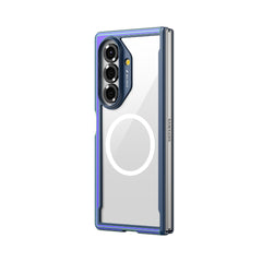 The Raptic SHIELD Iridescent case for Samsung Galaxy Z Fold 7 offers clear protection with blue edges, a MagSafe-compatible ring, triple camera cutout, and antimicrobial coating for extra hygiene.