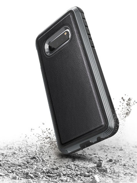 Protective black case for Samsung Galaxy S10 Plus: Raptic Lux Black Leather case for Samsung Galaxy S10e.