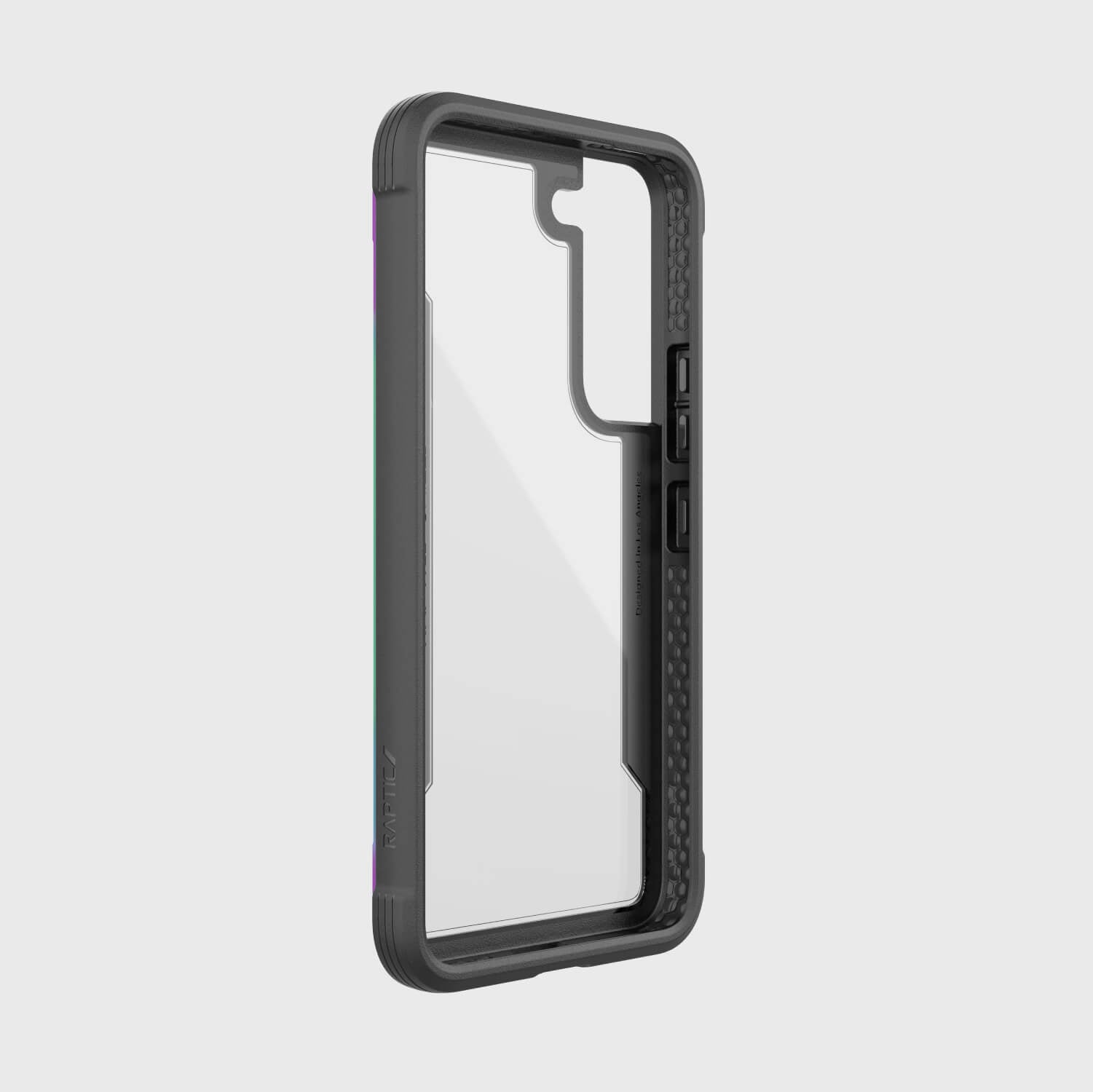 The back view of the Raptic Samsung Galaxy S22 Case - SHIELD with drop protection.