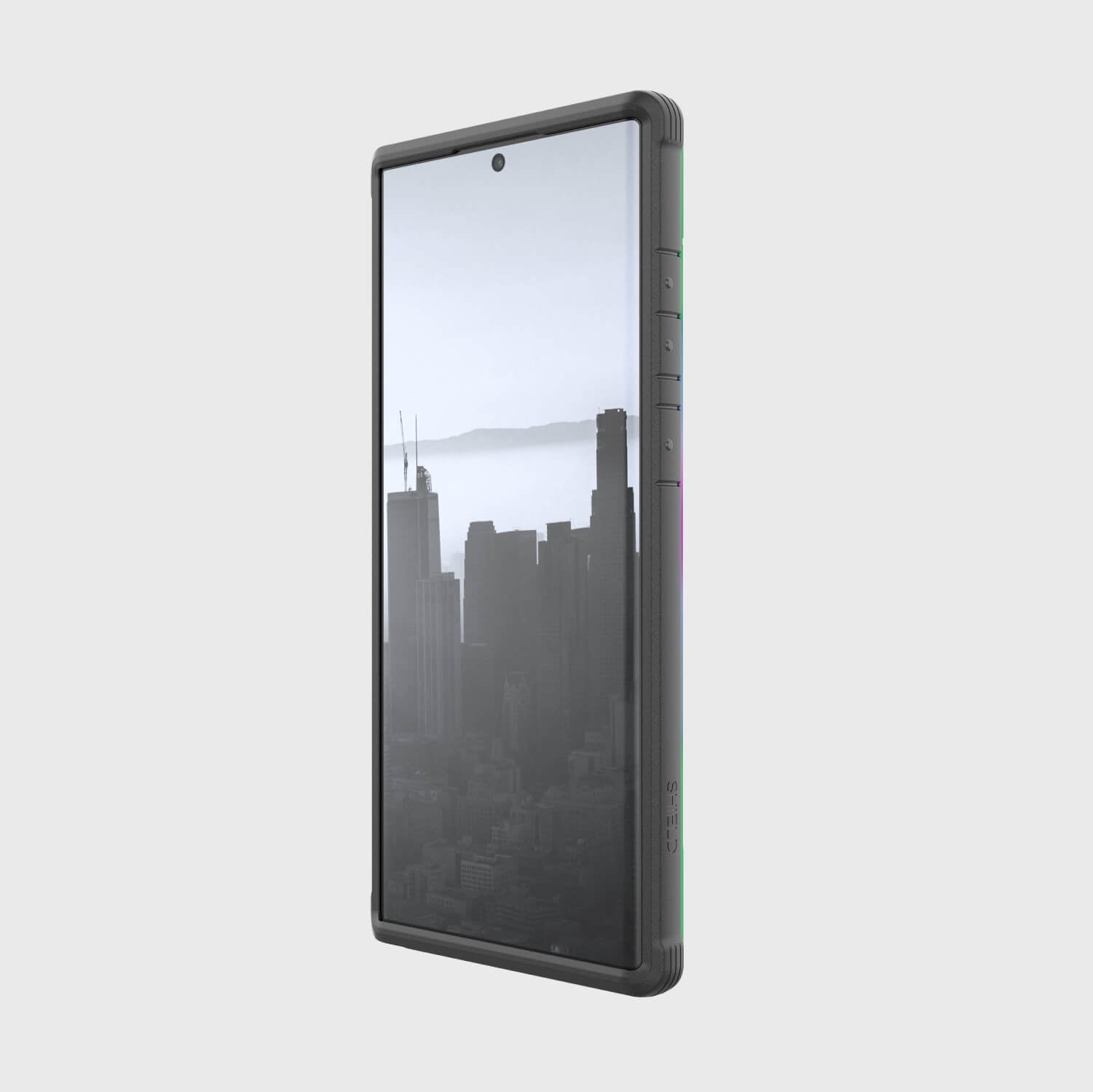 Raptic Samsung Galaxy S22 Ultra Case - SHIELD with a view of a city.