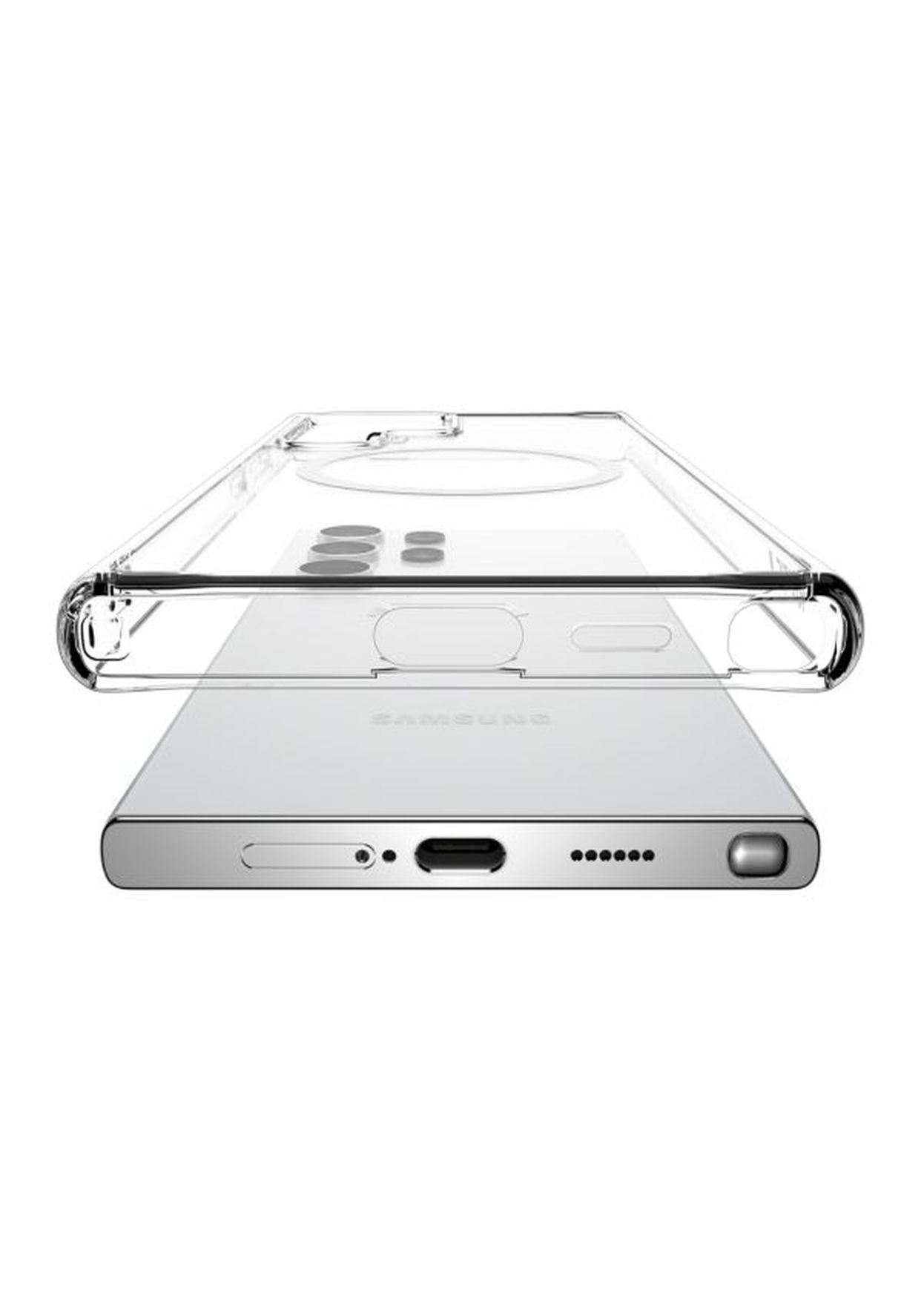 An Raptic CLEAR case displaying a Samsung Galaxy S24 Series - Raptic CLEAR phone.