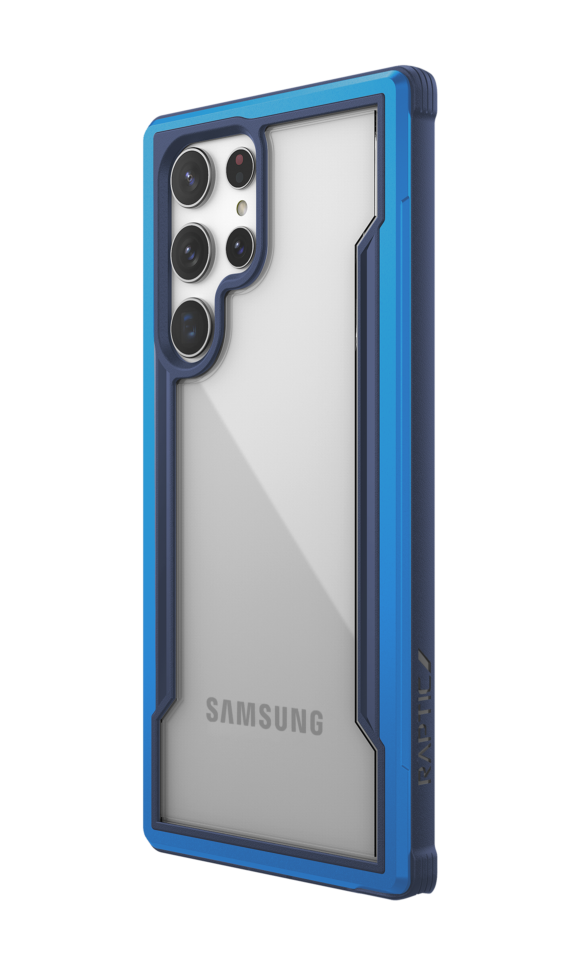 The Raptic Samsung Galaxy S23 Ultra Case - SHIELD in blue.