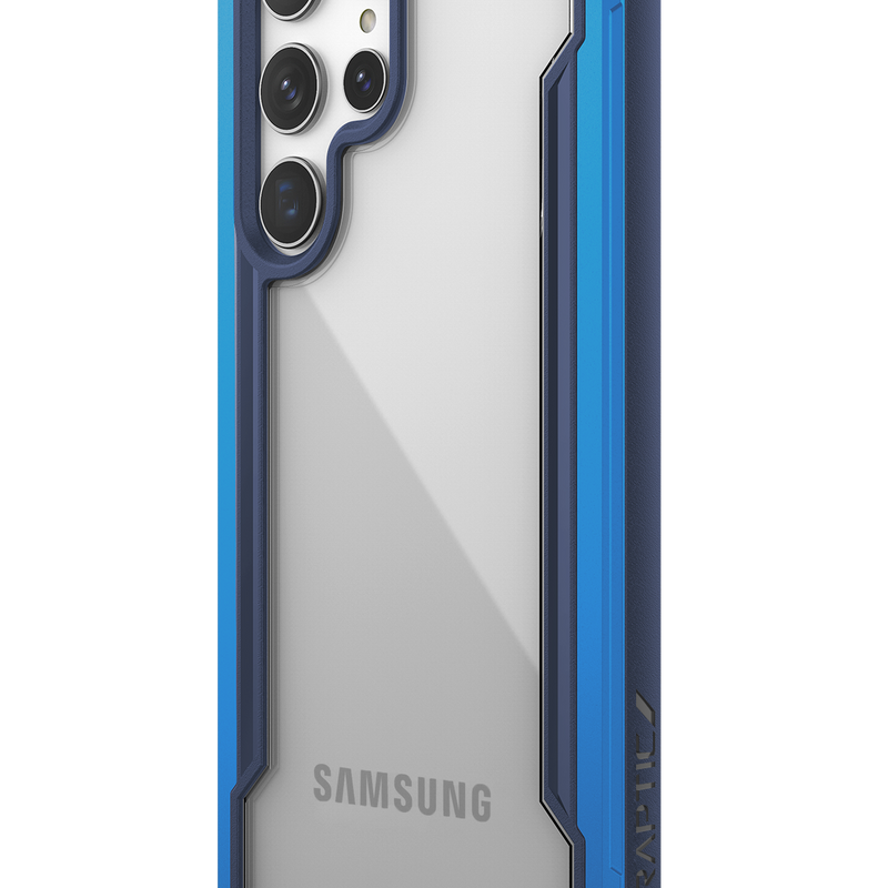 The Raptic Samsung Galaxy S23 Ultra Case - SHIELD in blue.
