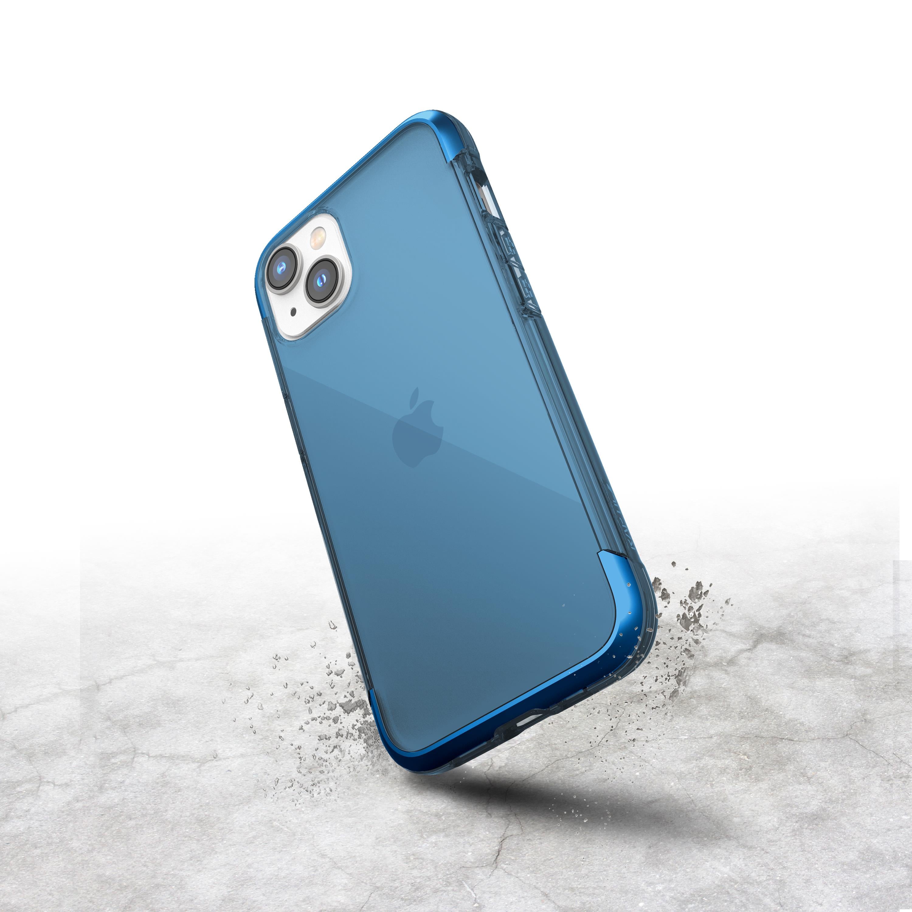 A lightweight Raptic Air case providing military grade protection for an iPhone 11 Pro.