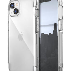 A lightweight protective case for the iPhone 11 showcasing a city view - Raptic Air Case for the iPhone 11.