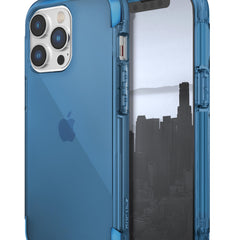The lightweight iPhone 14 Pro Air Case - Raptic Air is shown in blue.