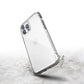 A sturdy metal iPhone 14 Pro protective case, the Raptic Air, on a concrete surface.