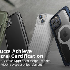 Raptic's iPhone 14 Air Case - Raptic Air attains carbon neutral certification, emphasizing strength and metal components.