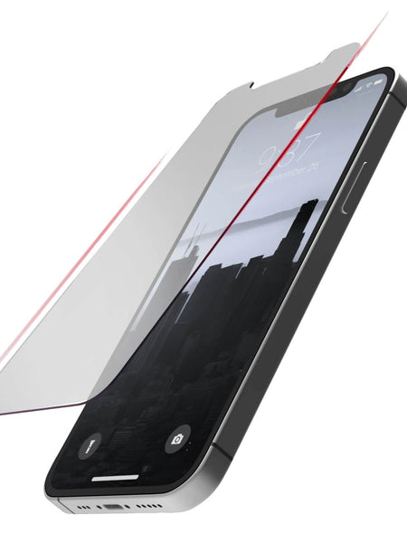 The Raptic iPhone 14 Full Cover Glass screen protector is shown on a white background.