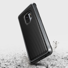 Samsung Galaxy S9 Case Raptic Lux Black Carbon Fiber