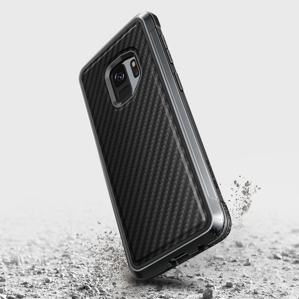 Samsung Galaxy S9 Case Raptic Lux Black Carbon Fiber