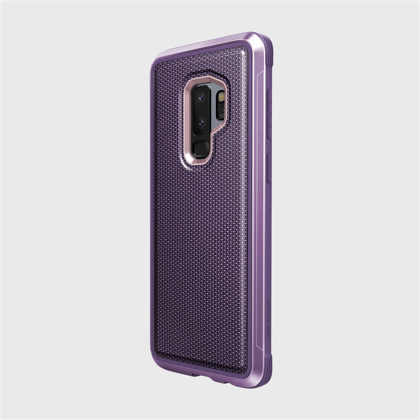 Luxurious Case for Samsung Galaxy S9 Plus. Raptic Lux in purple.