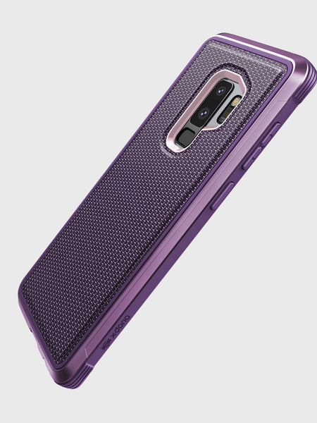 Luxurious Case for Samsung Galaxy S9 Plus. Raptic Lux in purple.