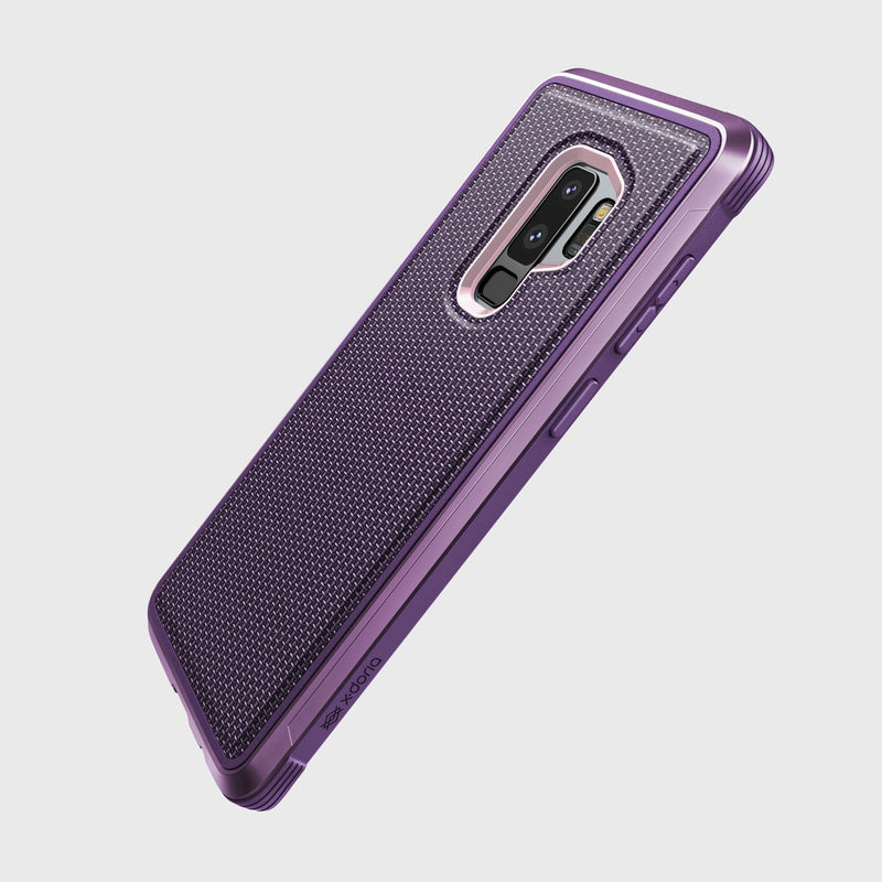Luxurious Case for Samsung Galaxy S9 Plus. Raptic Lux in purple.