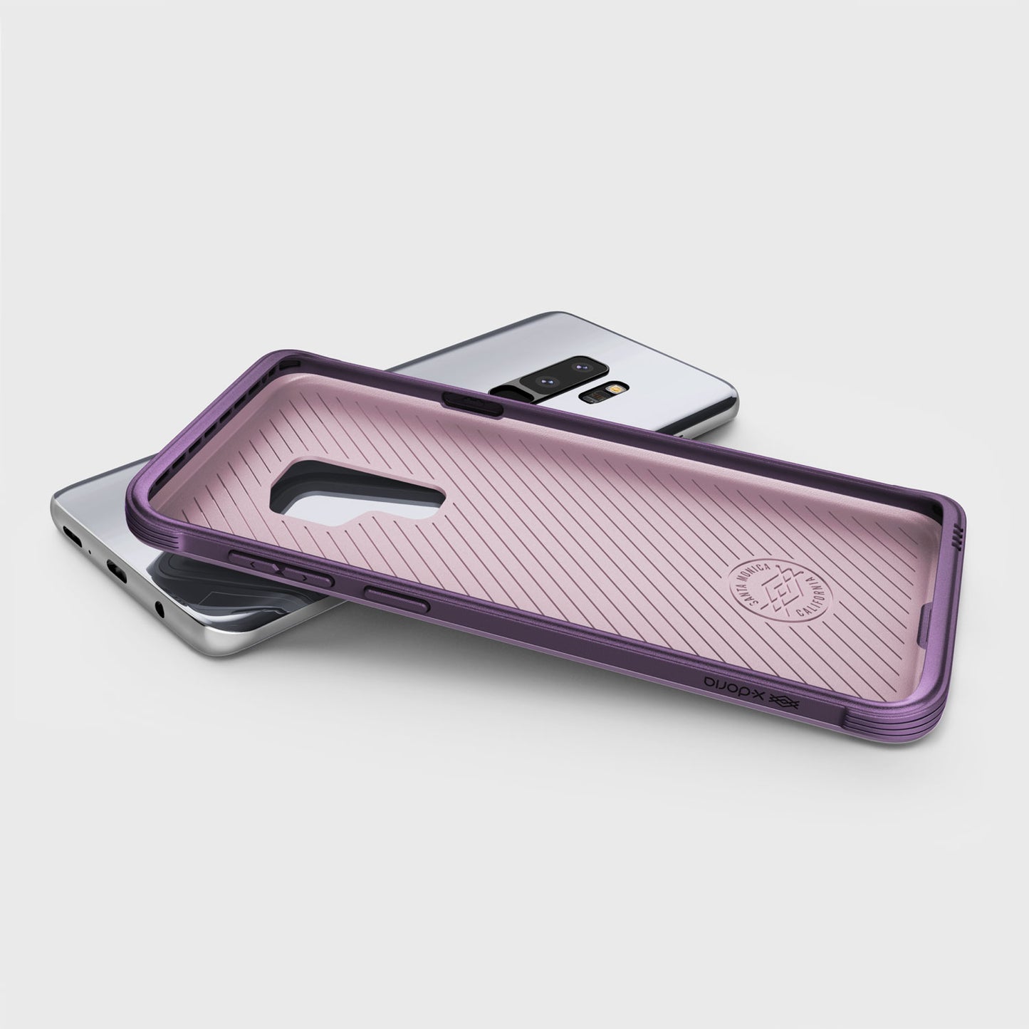 Luxurious Case for Samsung Galaxy S9 Plus. Raptic Lux in purple.