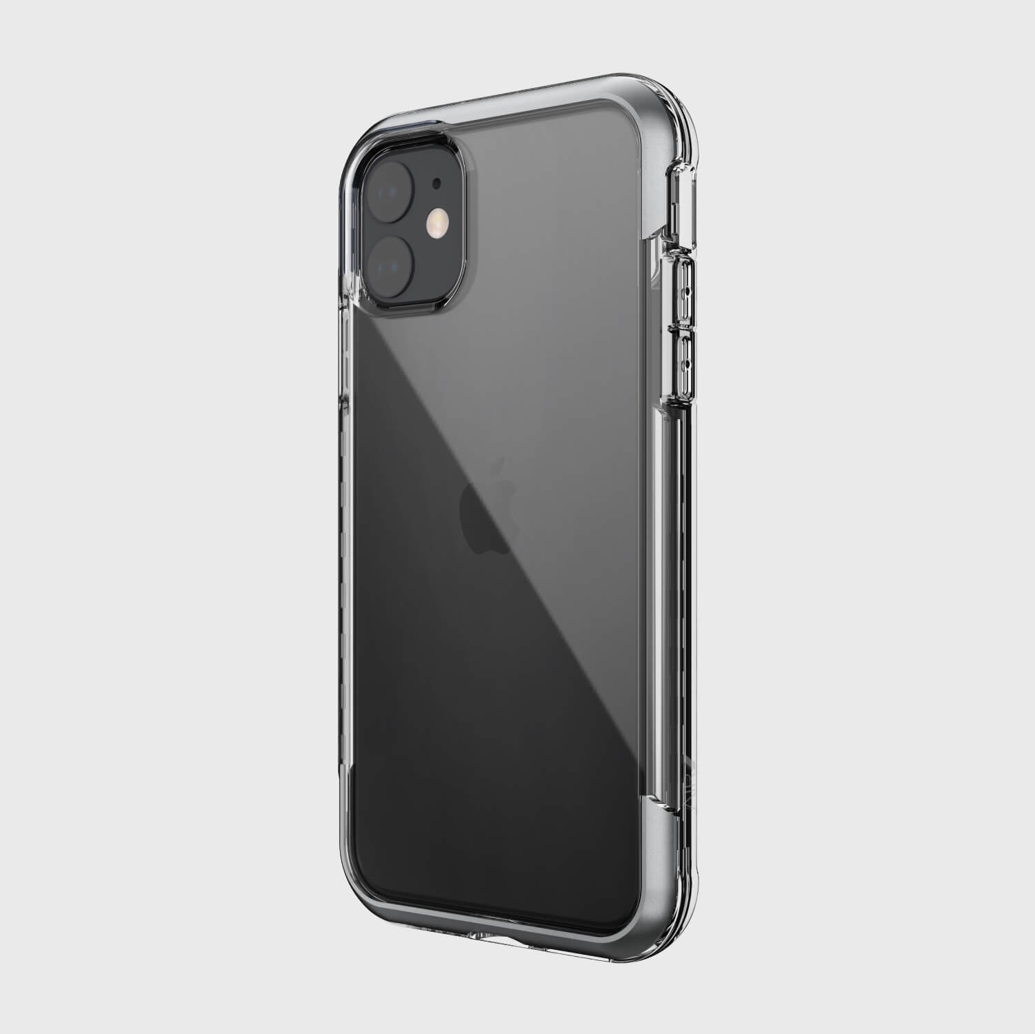 The back view of an iPhone 11 Pro Max case with Raptic AIR and 13 foot drop protection.