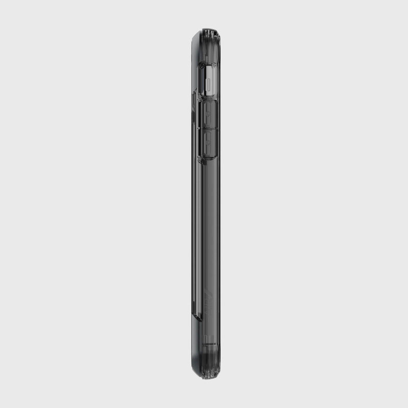 The back view of a Raptic iPhone 11 Pro Max Case - AIR phone case on a white background providing 13 foot drop protection.