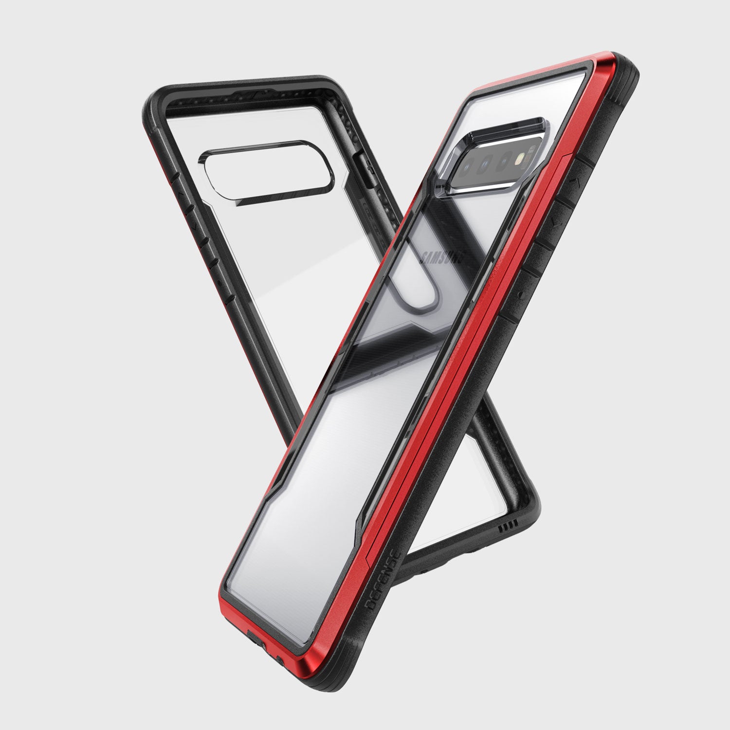 Protect your Samsung Galaxy S10 Plus with this X-Doria Raptic Shield Red phone case. Its drop protection feature ensures the safety of your device.