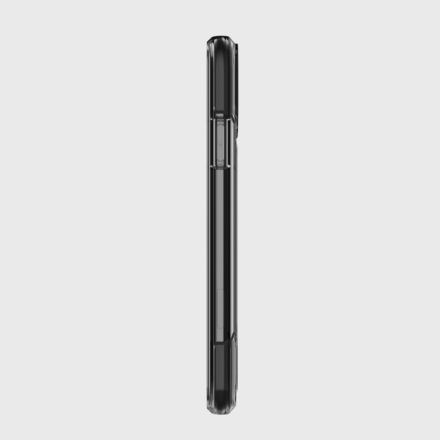 Raptic Clear iPhone 11 case - black with shock-absorbing rubber for 2-metre drop protection.