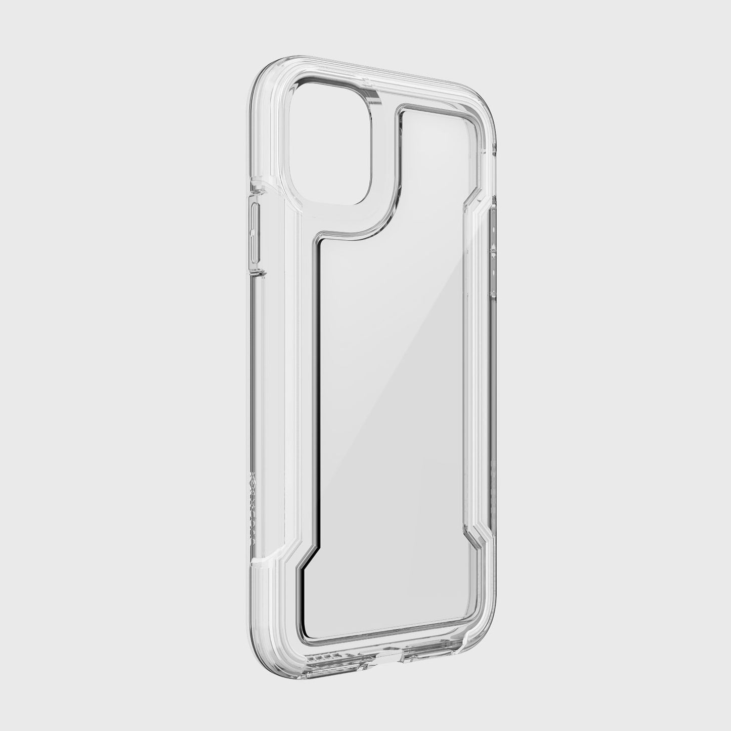 A Raptic CLEAR iPhone 11 Case providing 2-metre drop protection on a white background.