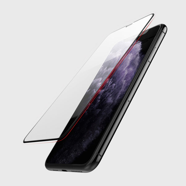 defense glass installed flat on the iphone 11 pro max