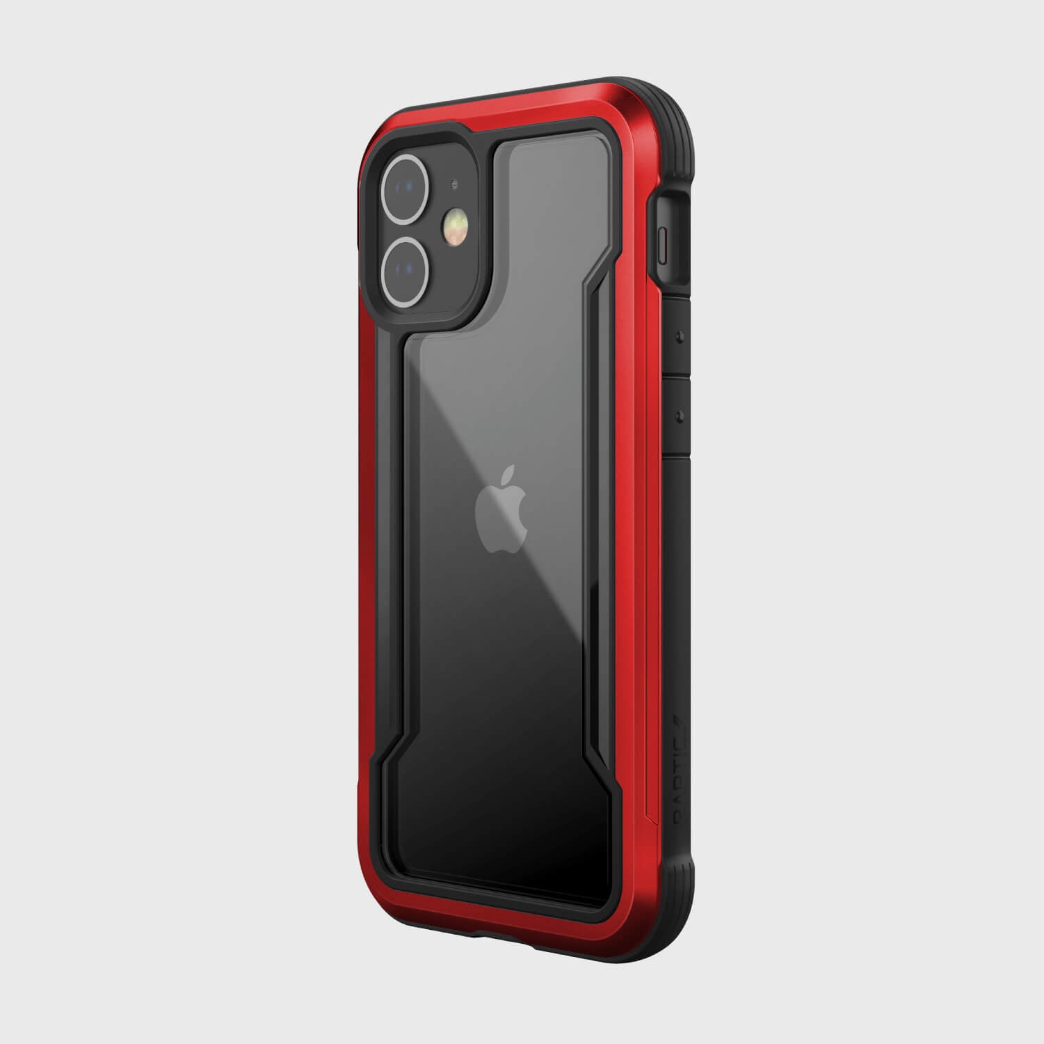 A red and black iPhone 12 Mini Case - SHIELD.