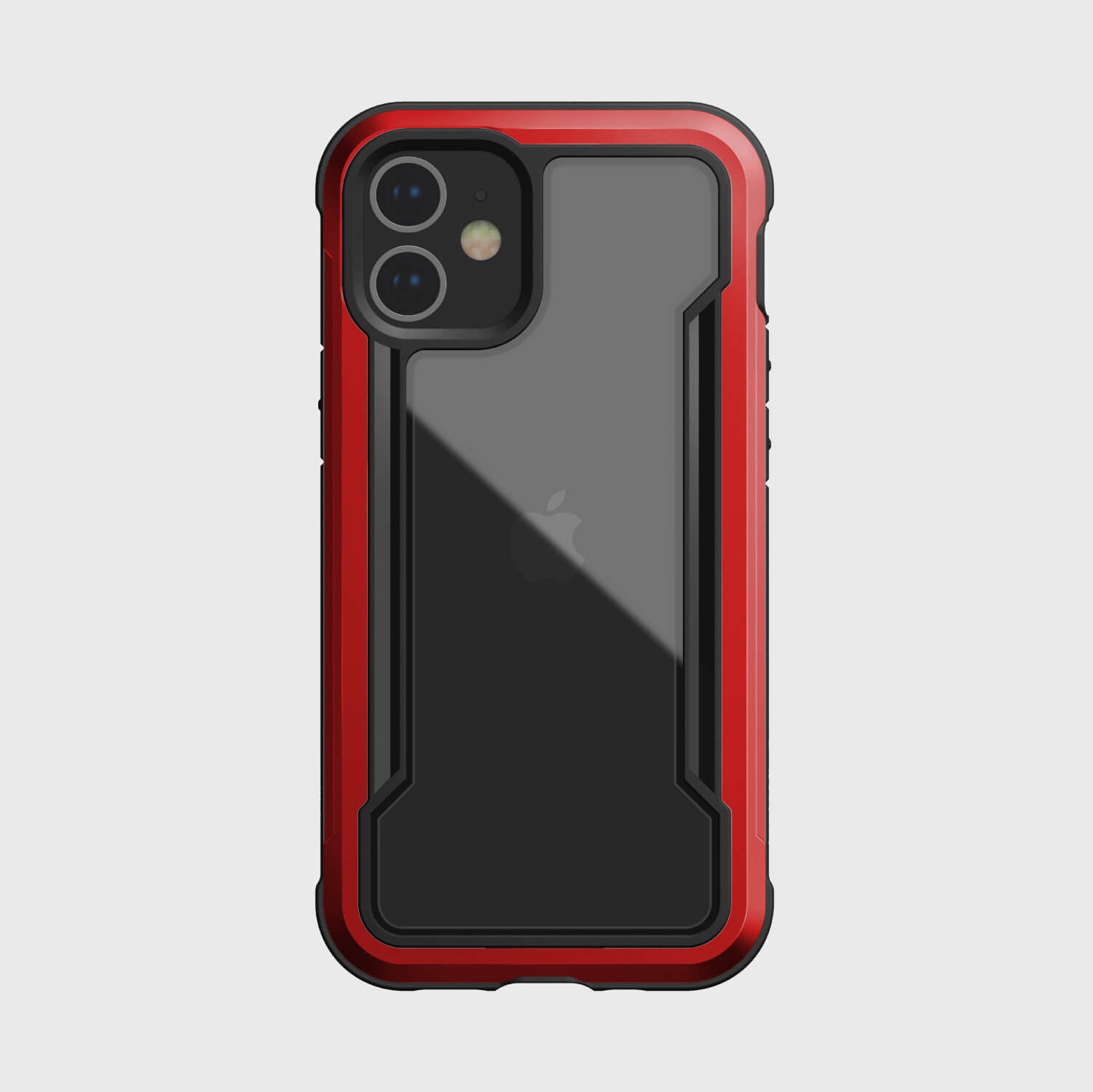 A red and black iPhone 12 Mini Case - SHIELD by Raptic.