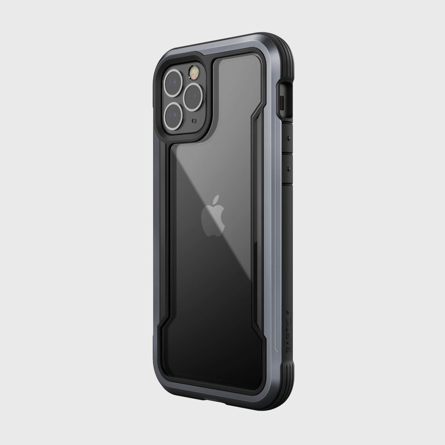 The back of the Raptic iPhone 12 & iPhone 12 Pro Case - SHIELD is shown, providing protection for the device.