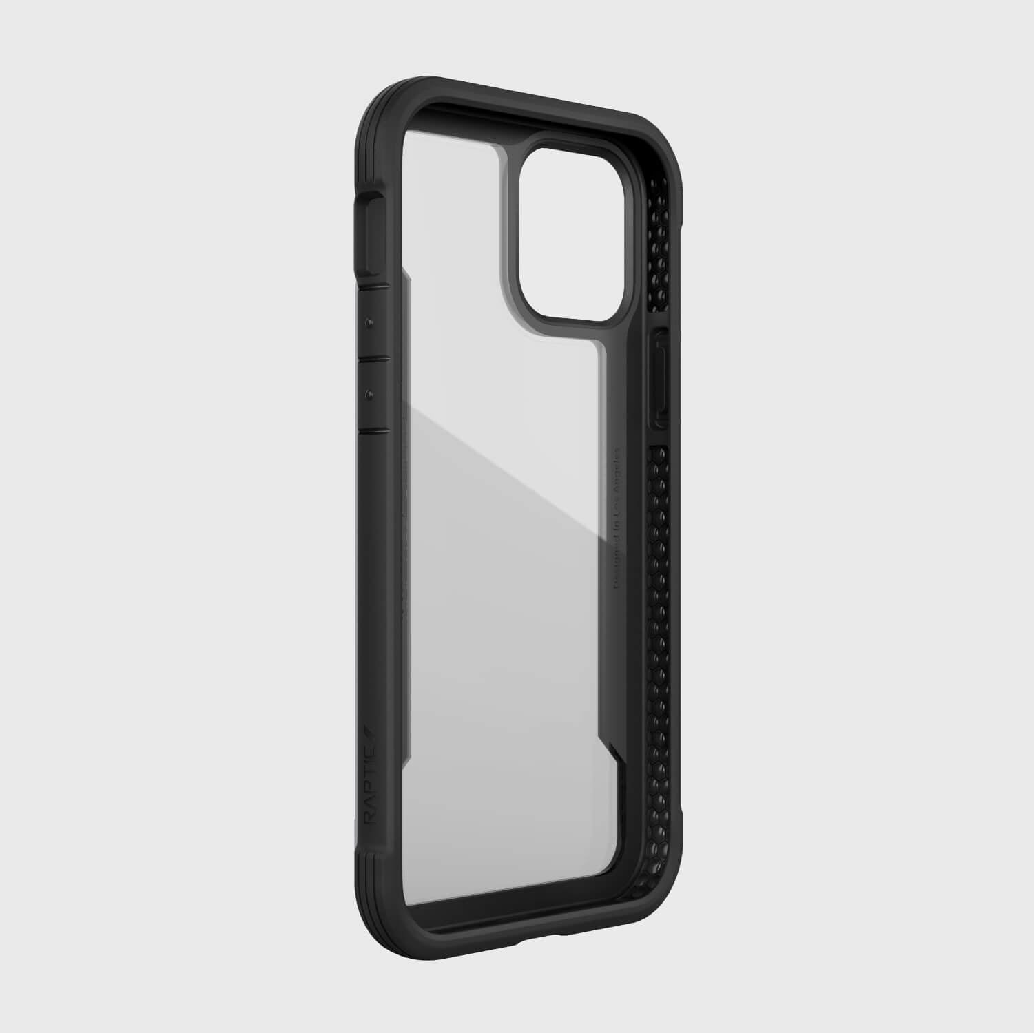 Raptic iPhone 12 Pro Max Case - SHIELD, providing foot drop protection.