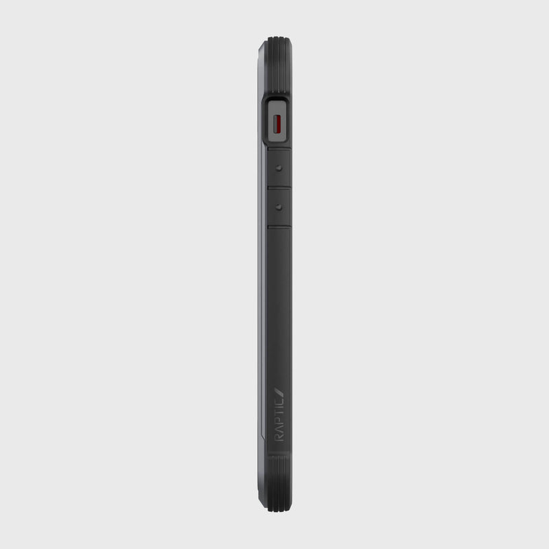 The back view of an iPhone 12 Pro Case - SHIELD by Raptic on a white background.