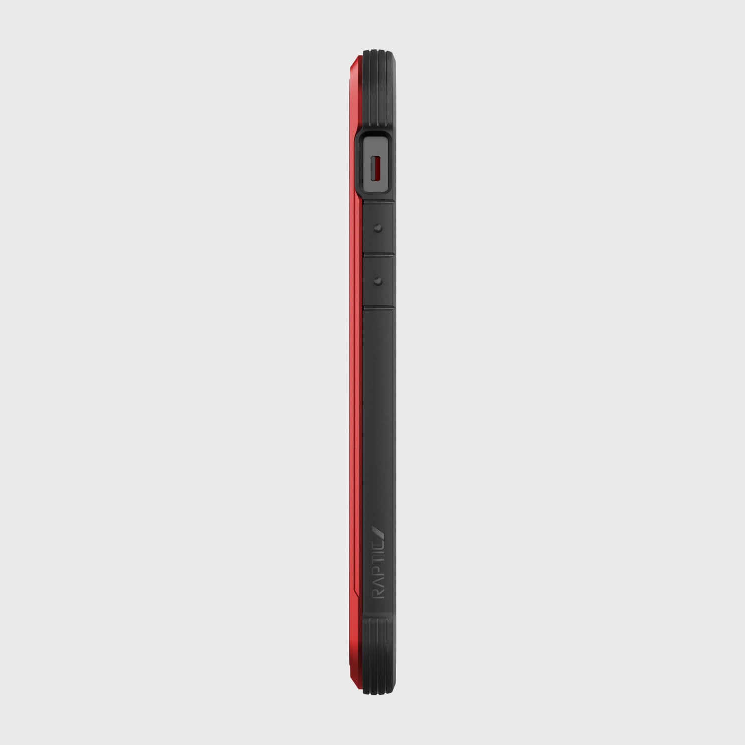 The back of a Raptic SHIELD case, providing 13' foot drop protection for the iPhone 12 Pro Max.