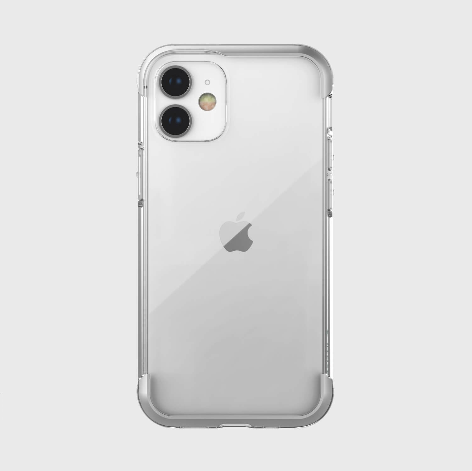 The clear back view of an iPhone 12 Mini Case - Air by Raptic provides drop protection.