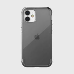 The back view of a Raptic iPhone 12 Mini Case - Air in black with drop protection.