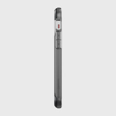 A white Raptic iPhone 12 Pro Max Case - AIR offering 4-metre drop protection and wireless charging compatibility.