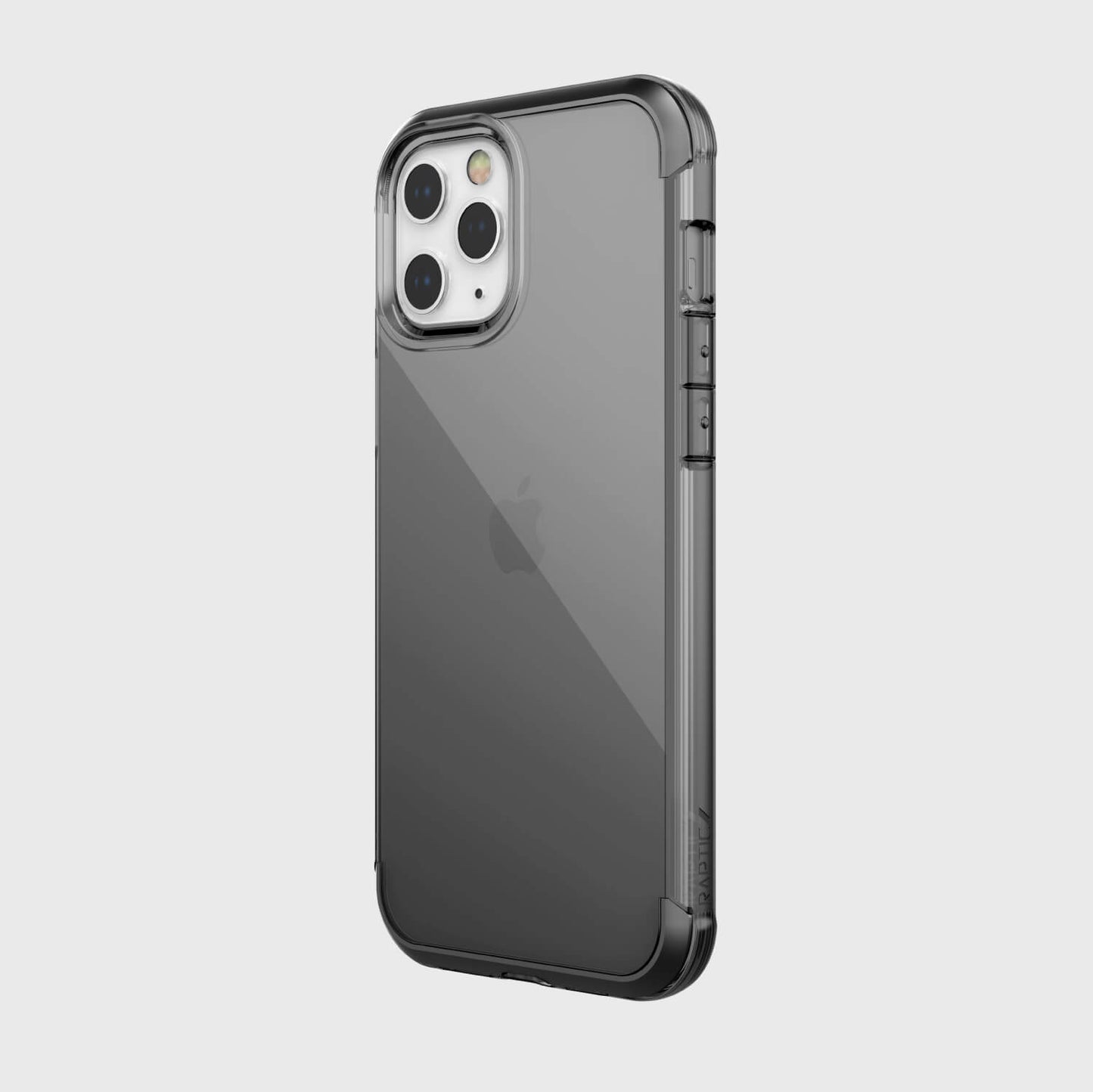 The back view of the Raptic iPhone 13 Case - AIR, featuring drop-proof and wireless charging compatibility.