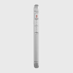 Raptic iPhone 12 Pro Max Case - CLEAR with Samsung Galaxy S6 Edge case - silver drop protection.