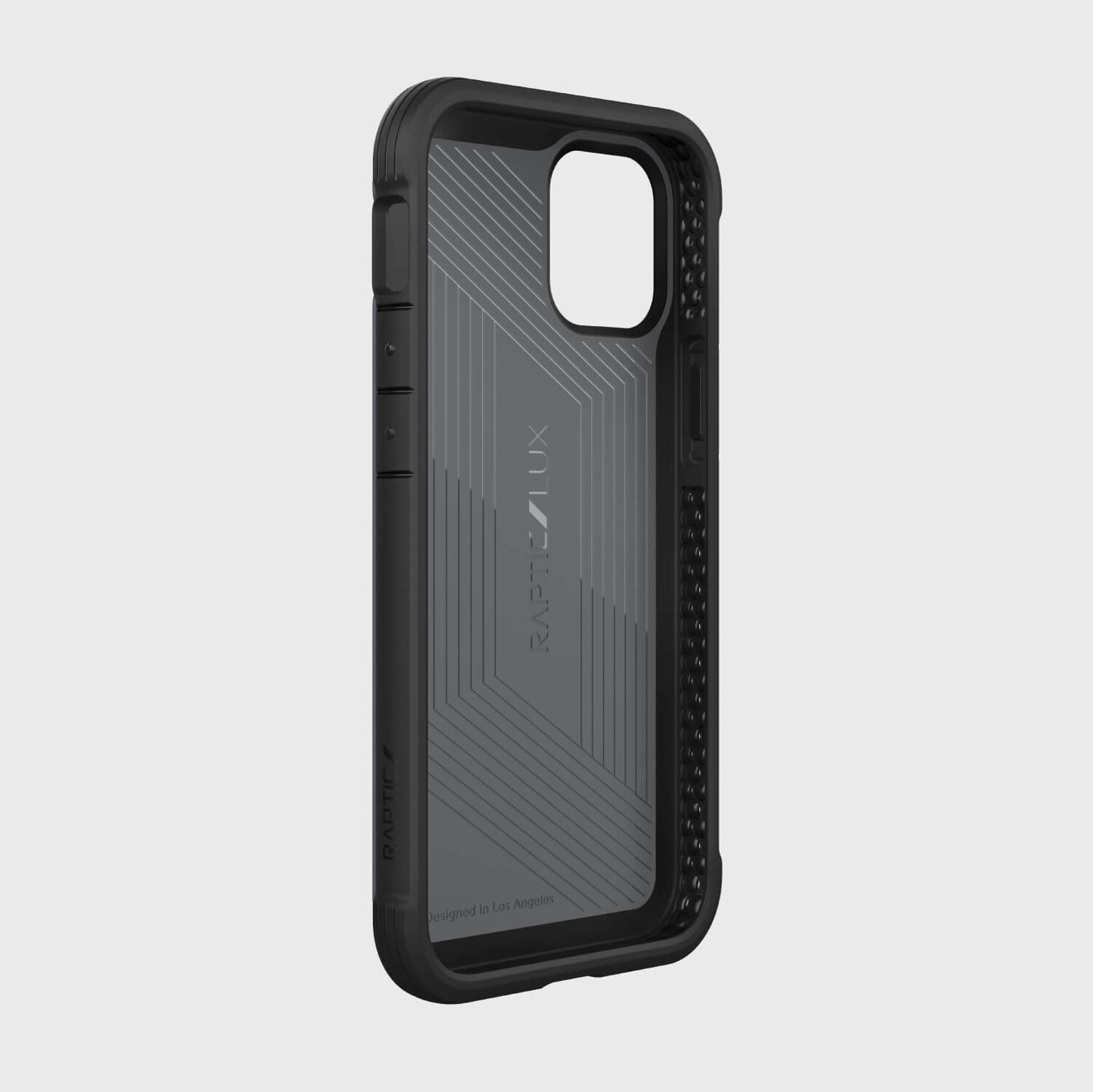 The luxury Raptic Lux case for iPhone 12 Mini is shown on a white background.