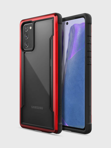 The X-Doria Samsung Galaxy Note 20 Case - SHIELD Red offers military-grade drop protection against drops on concrete. Additionally, it comes with the convenience of free shipping.